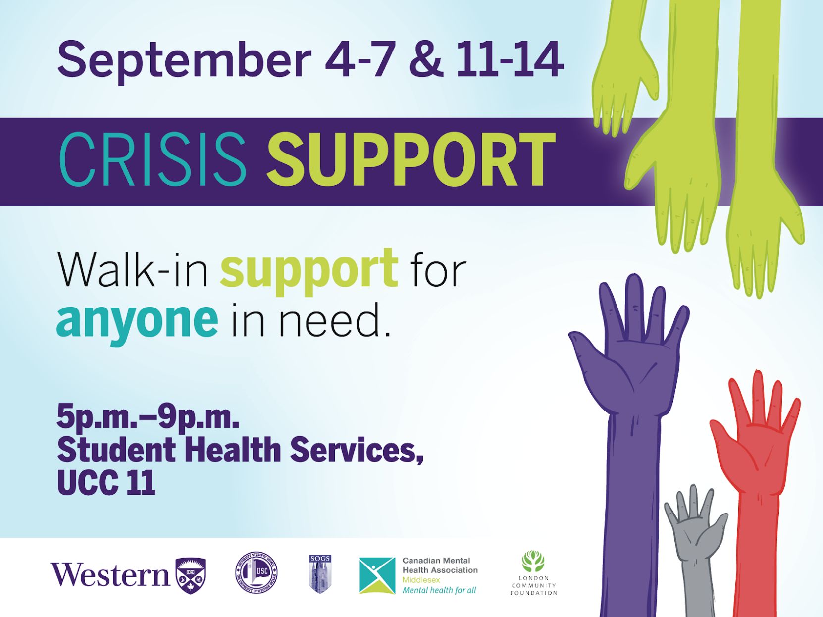 Crisis support hours of operation
